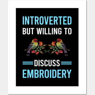 Introverted Embroidery Embroidering Embroider Posters and Art